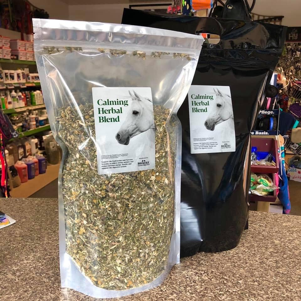 Calming Herbal Blend 100 natural feed supplement Rockvale Equestrian